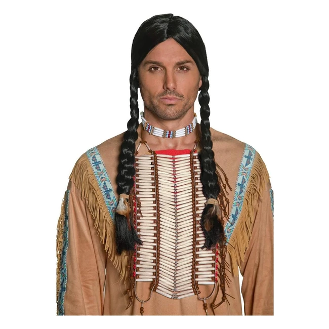 Plastron blanc Smiffys inspire amerindien - Taille unique - Ref.123 - Qualite assuree