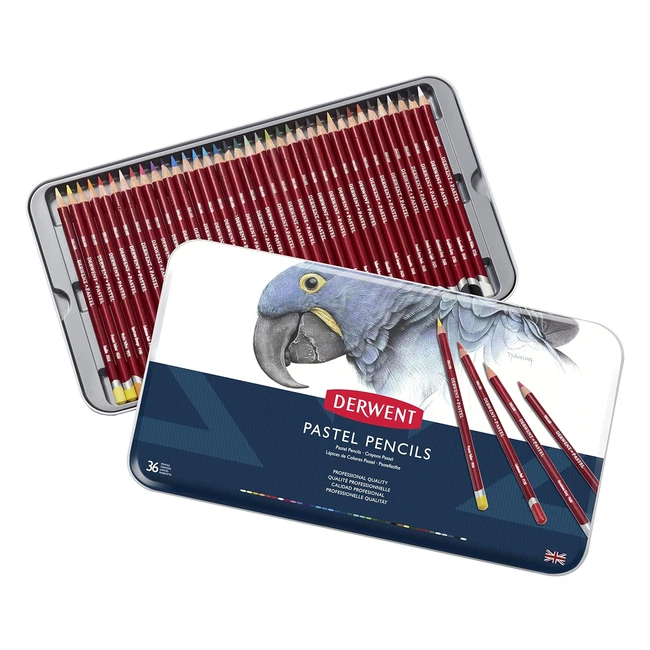Derwent Pastellstifte Dose Set von 36 - Hochwertige Qualitt - Nr 1 fr Kns