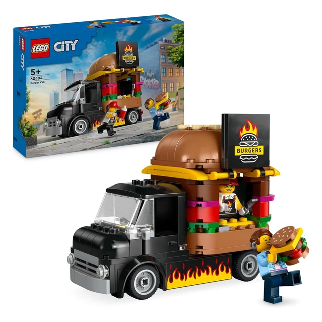 LEGO City Food Truck Hamburguesera 60404 - Juego Imaginativo para Nios y Nias de 5+ Aos