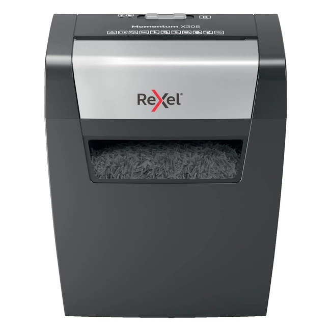 Rexel Aktenvernichter Momentum X308 Partikelschnitt 98 Blatt A4 7080 GM Kapazitt