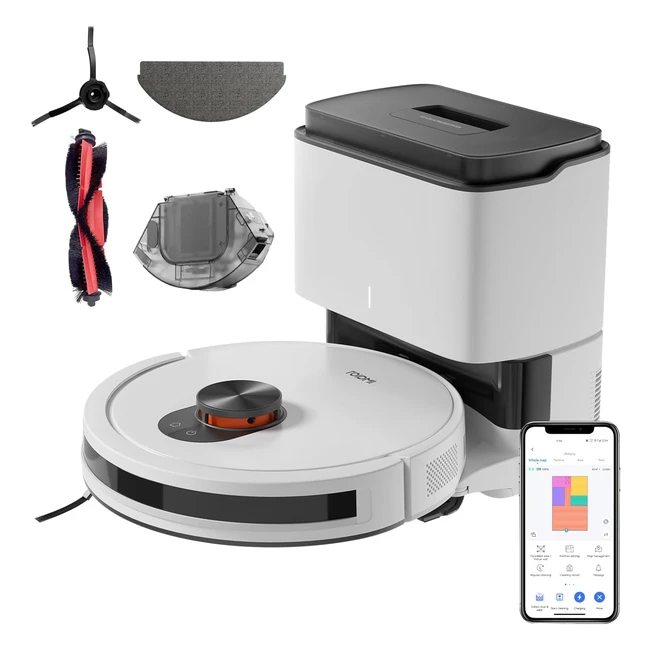 Roidmi Eve CC Robot Aspirateur 4000Pa 3 en 1 - Idéal pour Poils d'Animaux