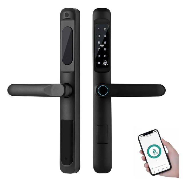 tekxdd smart lock 6in1 remote wifi weatherproof fingerprint keyless security entry door lock