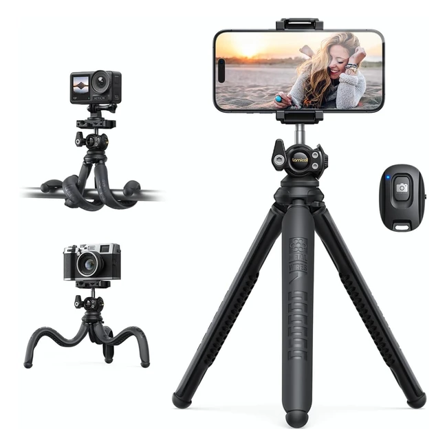 Lamicall Mini Phone Tripod 360 Rotating Stand Holder  Flexible  Durable  Remo
