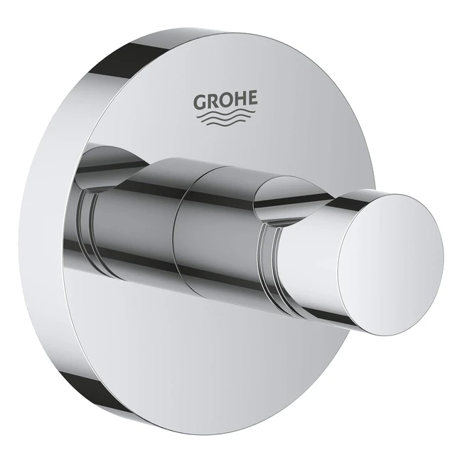 Gancio Accappatoio Grohe Essentials Cromato 40364001 - Robusto e Facile da Pulire
