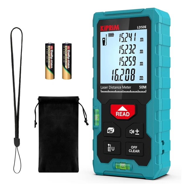 High Accuracy Laser Distance Meter 165ft50m Kiprim LD50E