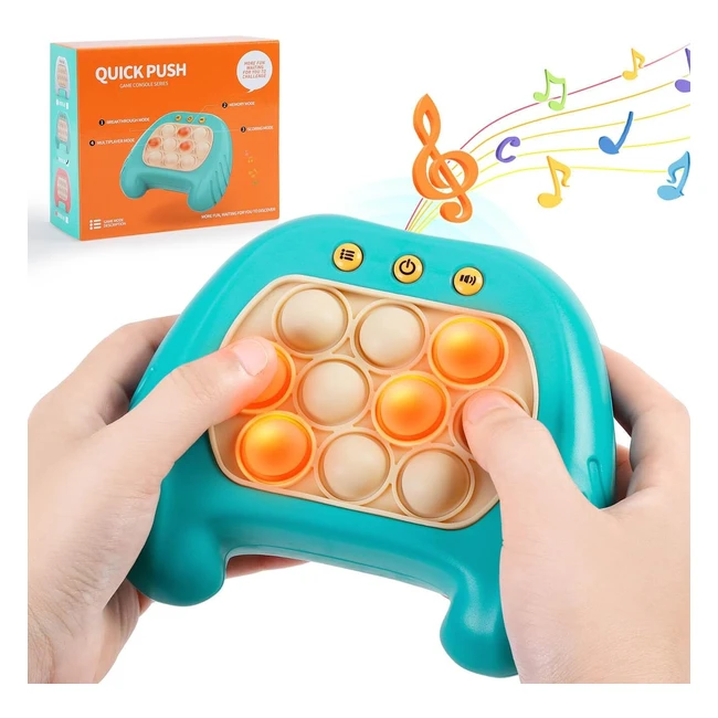 Pop It Game Sensory Toys for Kids  Quick Push Light Up Game Console  Smart Fid