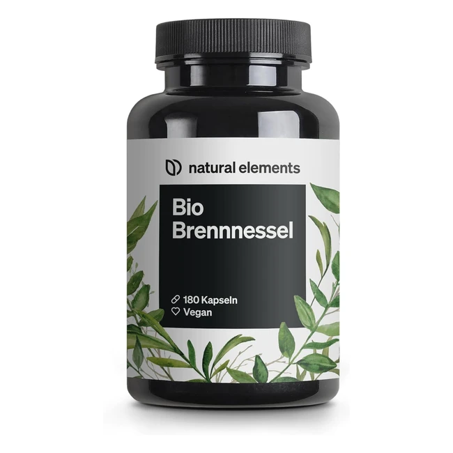 Natrliche Elemente Bio Brennnessel 180 Kapseln 101 Brennnesselblatt Extrakt Ve