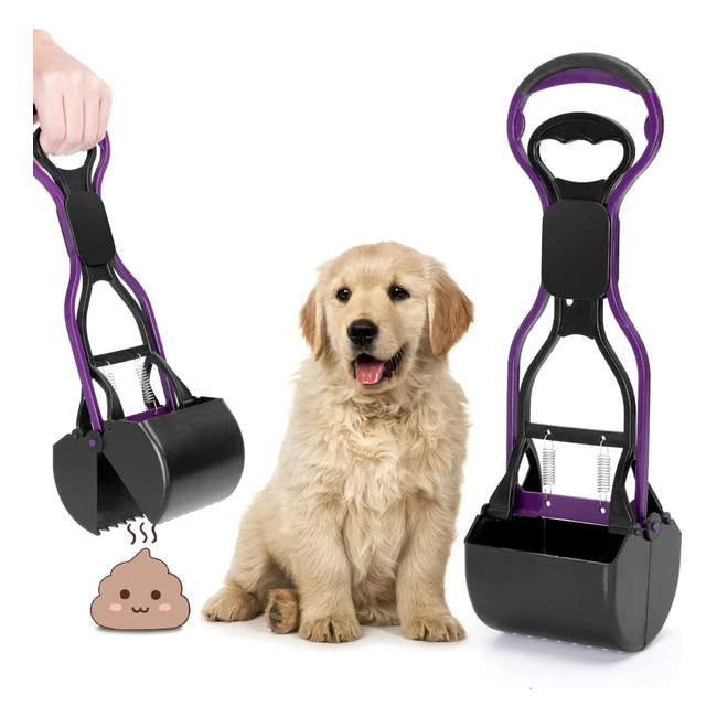 Paletta per escrementi cani Nobleza 385cm - Leggera resistente manico lungo