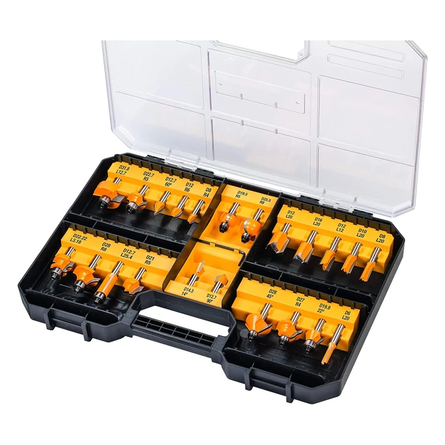 Set 22 frese legno DeWalt DT90017QZ - Alta qualità e precisione