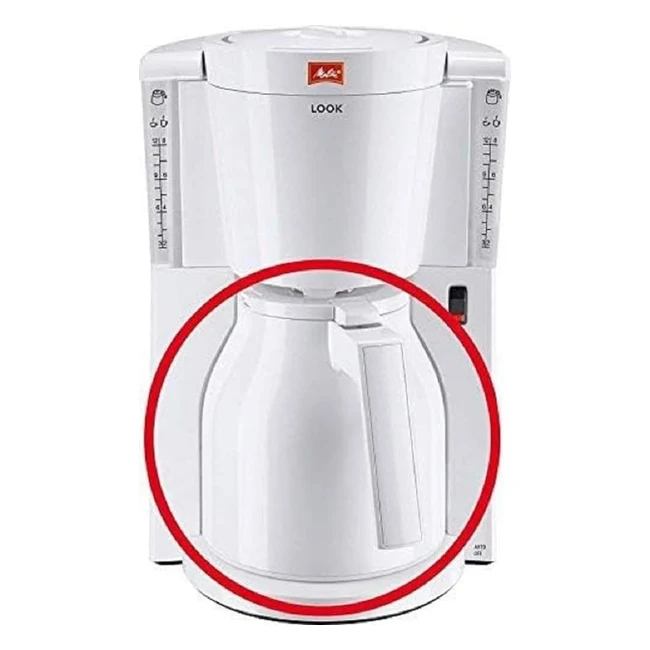 Verseuse isotherme Melitta Look IV Therm Blanc 1L - Conservation optimale café