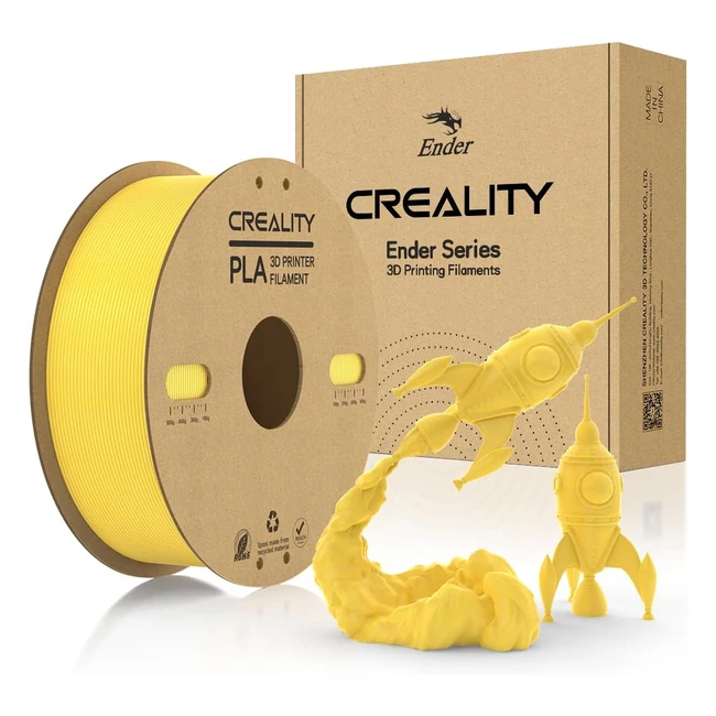 Creality PLA Filament 175mm Official 3D Printer Filament 003mm 1kg Roll Yellow