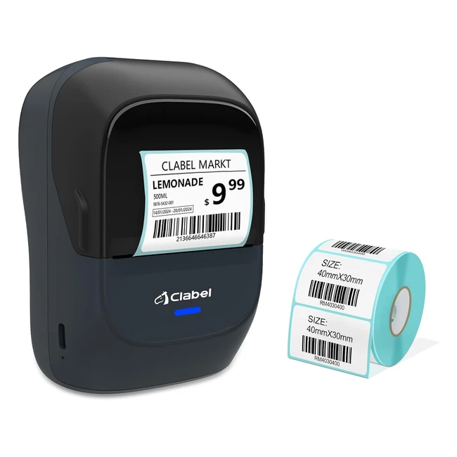 Stampante Etichette Portatile Clabel Mini 221B Bluetooth Termica Adesive