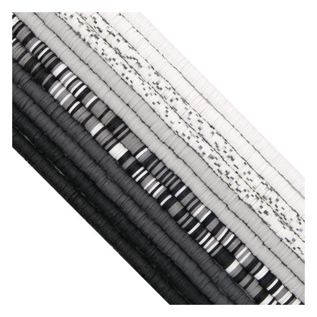 Set 4200 Perline Heishi Argilla Polimerica 6mm Fai da Te Artigianale