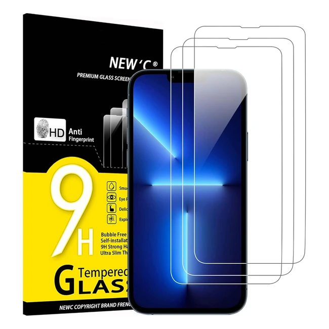Neuesc Pack mit 3 gehrteten Glas-Schutzfolien fr iPhone 13 Pro Max iPhone 14
