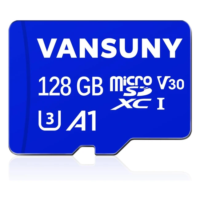 Vansuny 128GB Micro SD Card A1 U3 Class10 V30 4K Video Recording TF Card