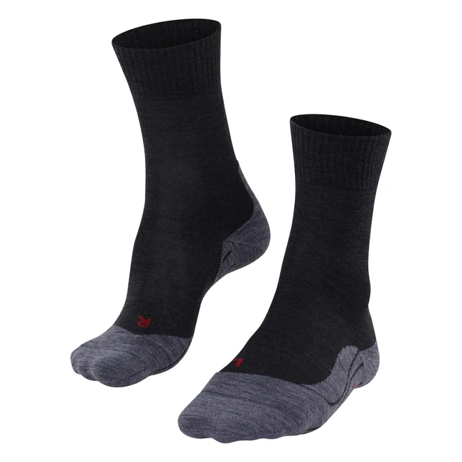 Chaussettes de randonnée homme Falke TK5 en laine mérinos gris asphalt - Réf. 3180 4445