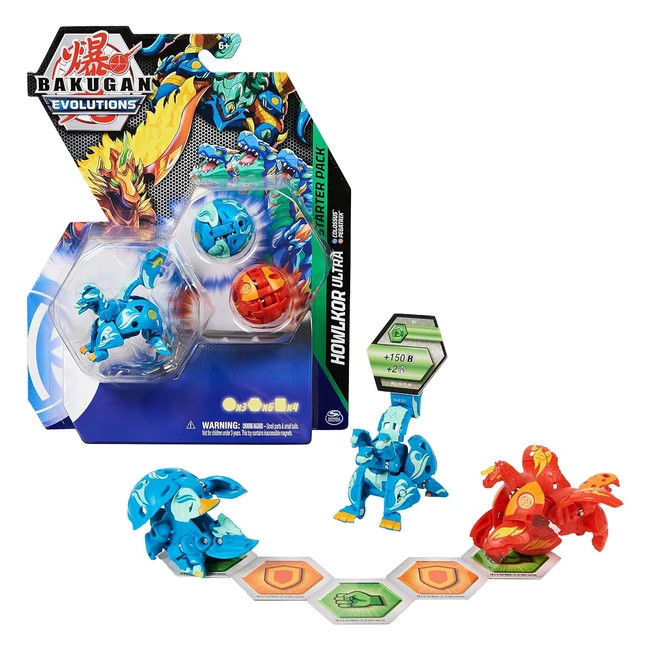 Bakugan Evolutions Starter Pack - 3 Ultra Howlkor Pyrus Pegatrix - Colossus 6063601
