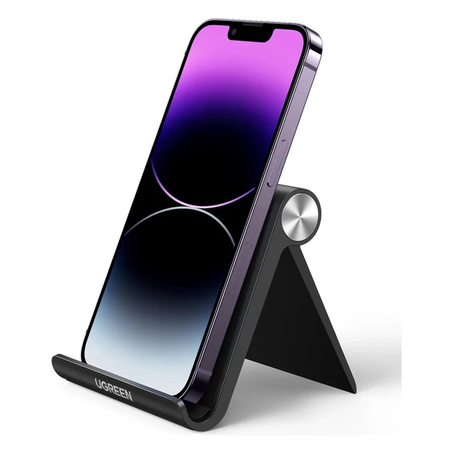 Support téléphone multi-angle Ugreen noir - Réf. 123456 - Pliable et ajustable