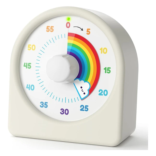 Liorque Visueller Timer 60 Minuten Countdown Timer fr Kinder und Erwachsene