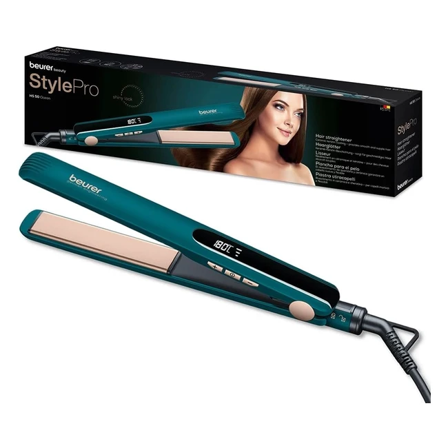 Beurer HS 50 Ocean Haargltter Gltteisen mit Keramik-Keratinbeschichtung 120-