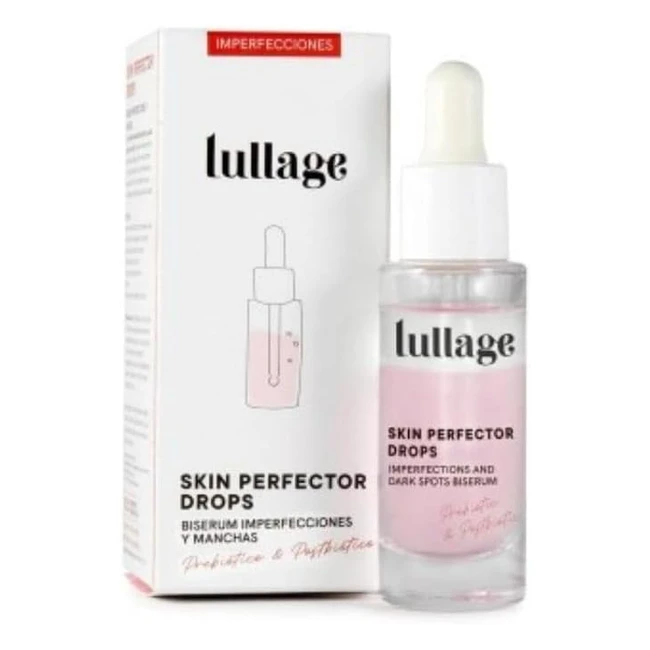 Serum Bifásico Lullage Skin Perfector Drops 20 ml - Antigrano Antimanchas - Niacinamida - Tratamiento Prebiótico y Postbiótico