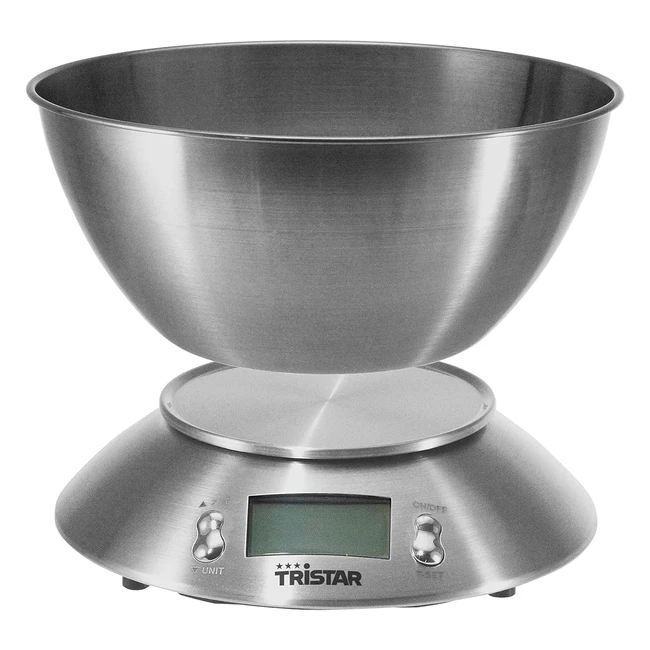 Balanza de Cocina Tristar KW2436 - Recipiente de Medicin 5kg - Precisin y Fa