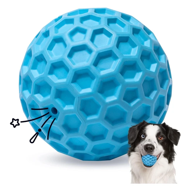 Palla Giocattolo per Cani Indistruttibile con Squeak - 8cm