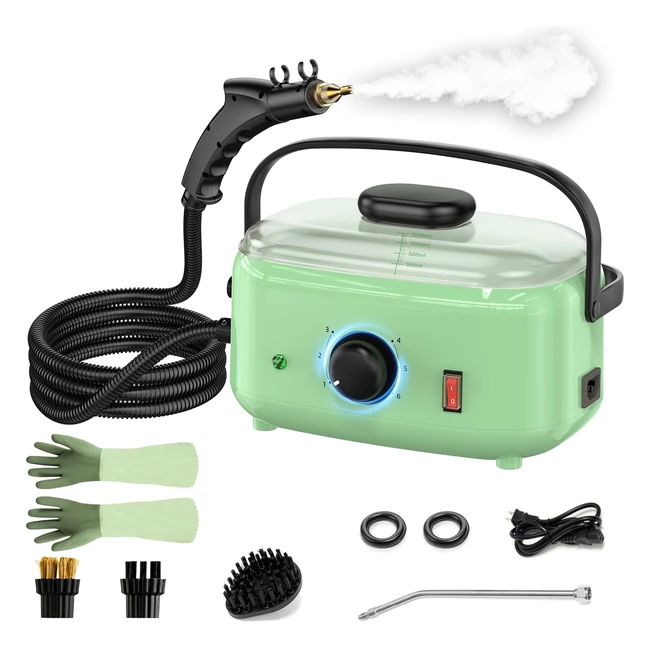 Cayama Steam Cleaner 2500W High Pressure Handheld Steamer | 1500ml Portable Steam Cleaner | Home Use | Car Detailing | Kitchen Bathroom Grout & Tile