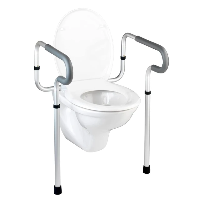 Maniglioni per seduta WC Secura Wenko 555635 - Supporto in alluminio