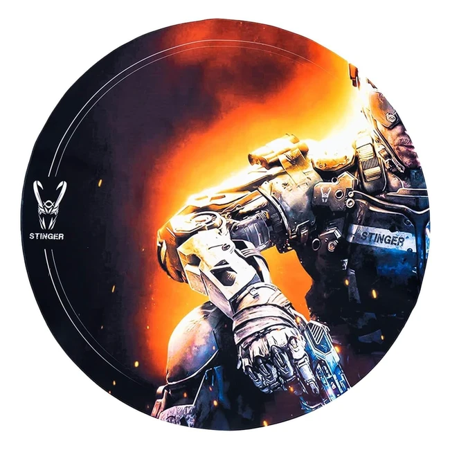 Woxter Stinger Floorpad Soldier - Alfombrilla Gaming de Suelo - Resistente al Ag