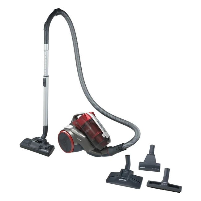 Aspirador sin bolsa Hoover Khross KS50PET - Multiciclónico - 550W - Accesorios a bordo - Filtro EPA - 18L - 78dB