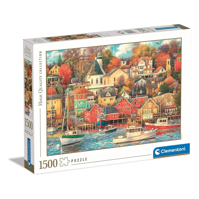 Puzzle Clementoni 1500 Piezas Paisajes Naturaleza Pueblito en Otoo Adulto 31685
