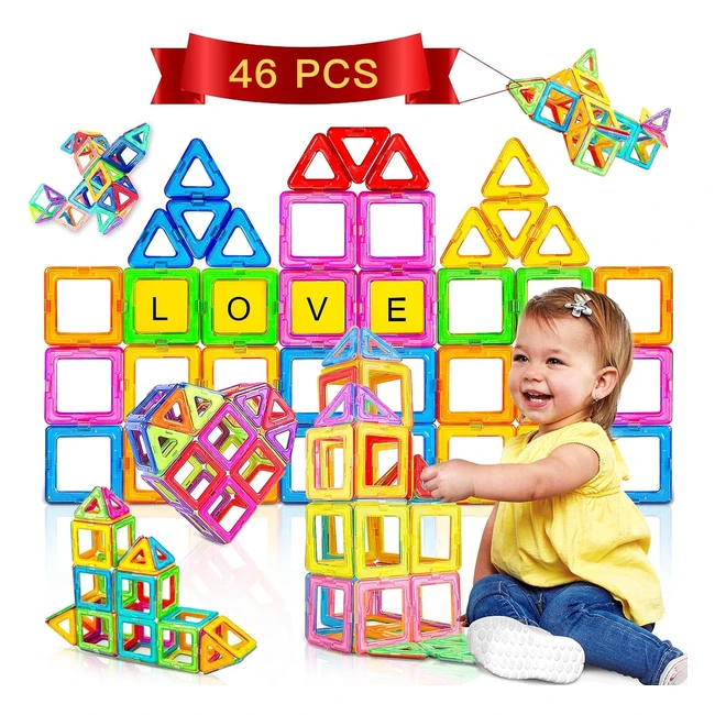 Jeu de Construction Magntique 4668 Pices - Gladtop - Enfant 3-6 ans - Jeux E