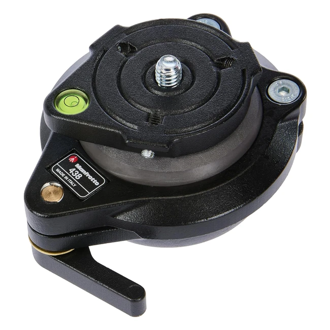 Manfrotto 438 Testa di Livellamento Nero - Raggio di Movimento 10 - Attacco Universale 3/8