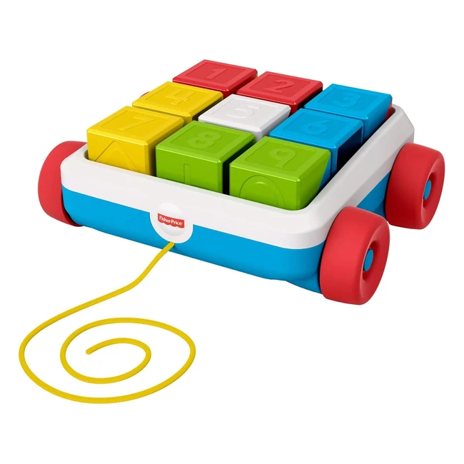 FisherPrice GJW10 Pullalong Activity Blocks - Educational Toy for Babies