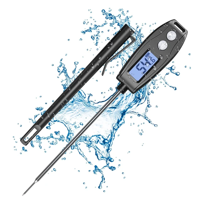 Termometro da cucina digitale IP66 con sonda lunga 132cm