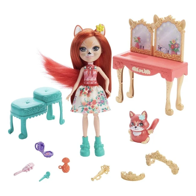 Enchantimals Fabrina Fox y Frisk con Tocador Victoriano - Mattel GYJ05