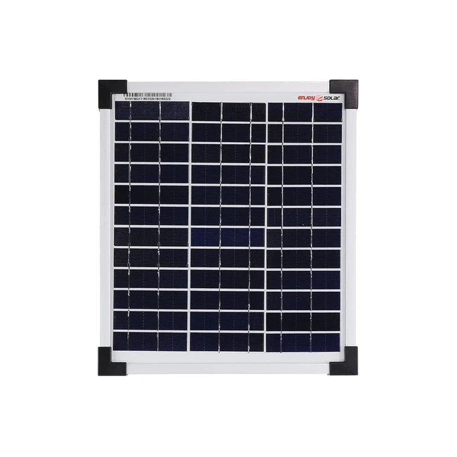Pannello Solare Policristallino 10W 12V - Alta Efficienza - Ideale per Camper C