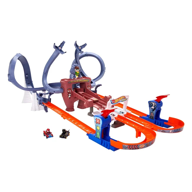 Conjunto Pista Spiderman Hot Wheels RacerVerse Mattel HTM08