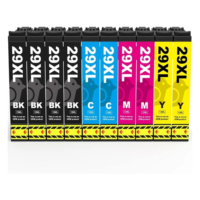 10 Pack Epson 29XL Ink Cartridge for Expression Home XP Printers - Compatible H
