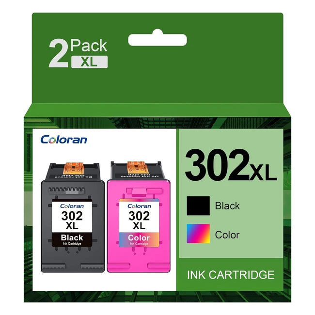 302XL Ink Cartridges Remanufactured for HP 302 - Officejet 3830 3831 3832 - Desk