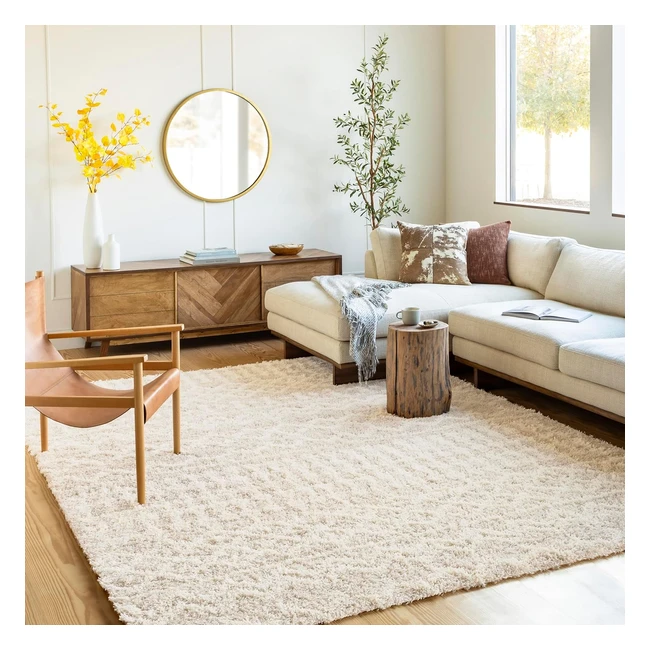 Tappeto Shaggy Dubai Moderno 130x170 Berbero Astratto Morbido Facile da Pulire