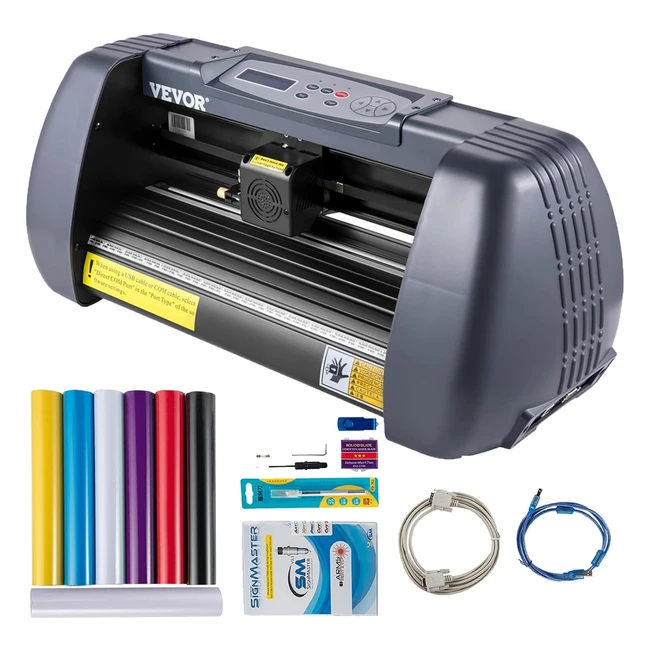 Mquina de Plotter de Corte VEVOR 375mm Vinilo 10800mms 584x241x152cm