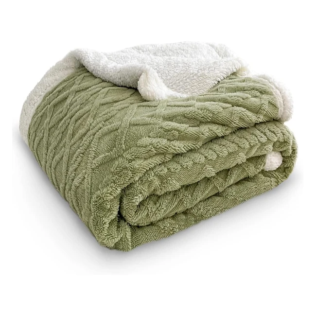 Manta Reversible Sherpa Tianshu 100x150cm - Suave y Clida - Invierno - Sof y