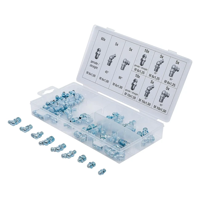 Surtido de Engrasadores 110 Piezas BGS 8065 - Aprovecha Ya