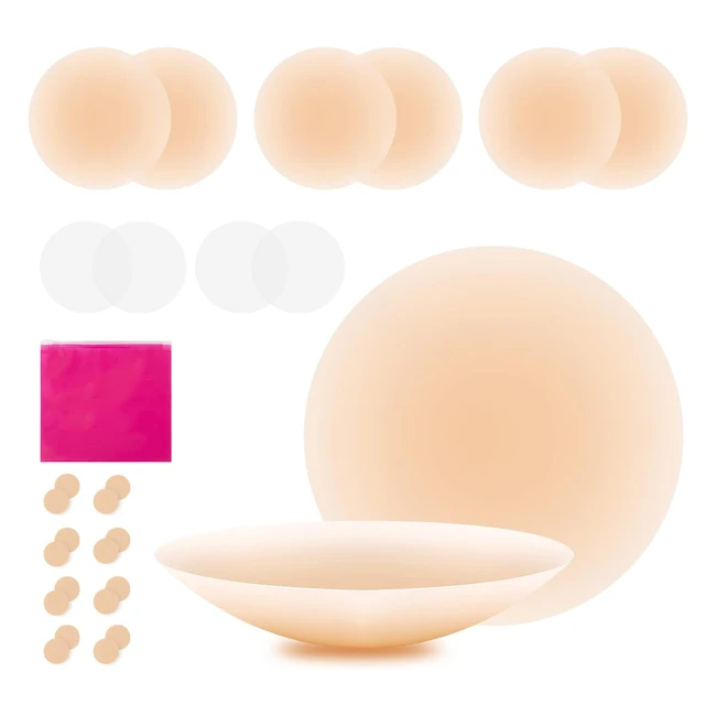 Cache tton femme rutilisable - Tuopuda Cachetons avec protection des mamelon