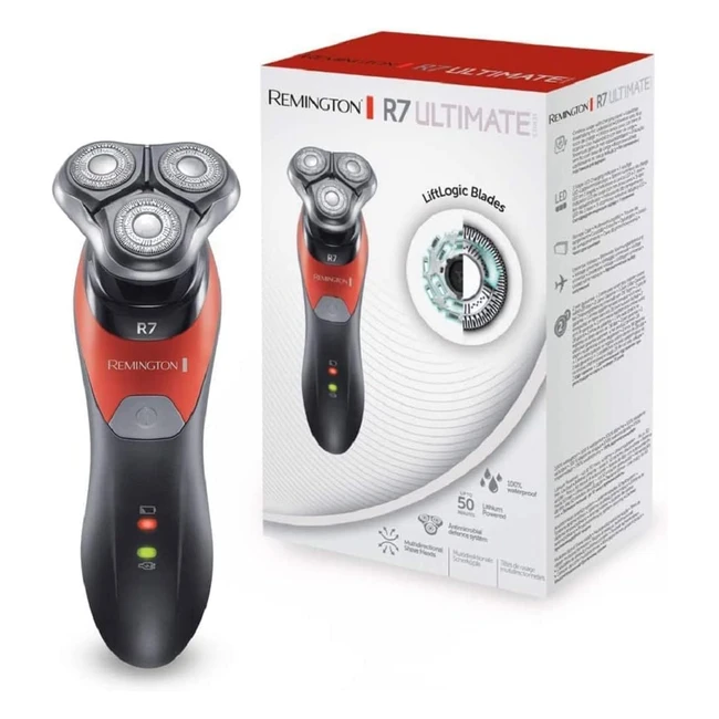 Rasoio Remington XR1530 Ultimate Series R7 - Testine Rotanti Multidirezionali - Carica Completa in 4 Ore