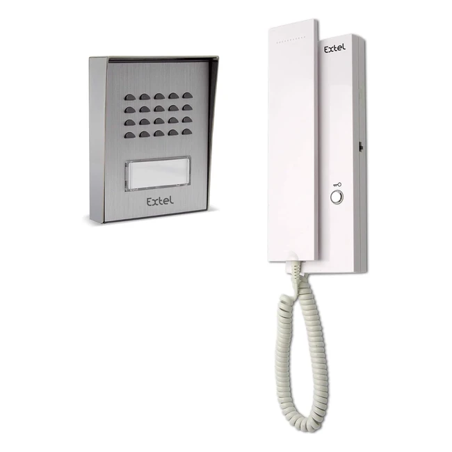 Extel 710019 Telefonillo 2 Hilos 12V Blanco - Instalacin Fcil