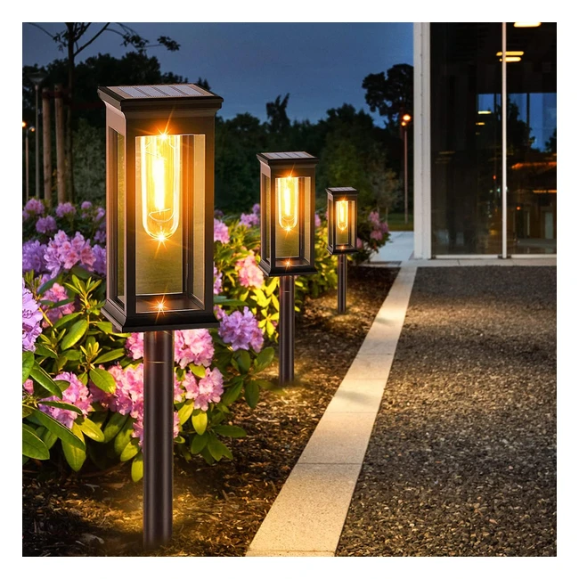 Luci Solari da Giardino 8 Pezzi IP65 Impermeabili - AMZXART