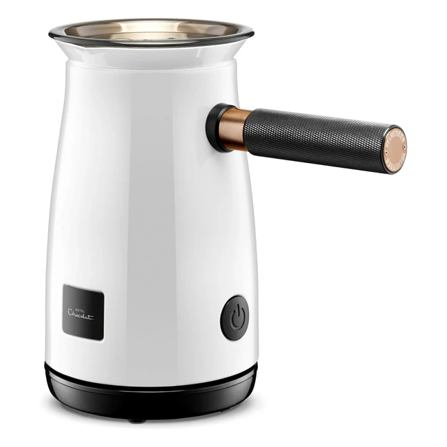 Hotel Chocolat White Velvetiser | Effortless Use | Real Chocolate Flakes | Smooth Liquid Velvet